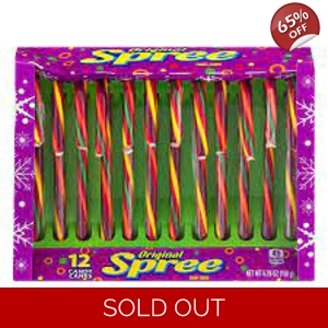 Original Spree Candy Canes - 12 Pack - 150g Box